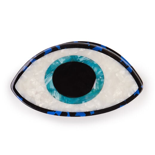 Evil eye hair clip